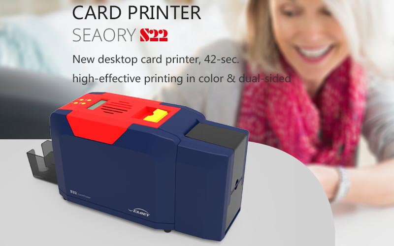 Seaory S22 is a fast, compact PVC ID card printer